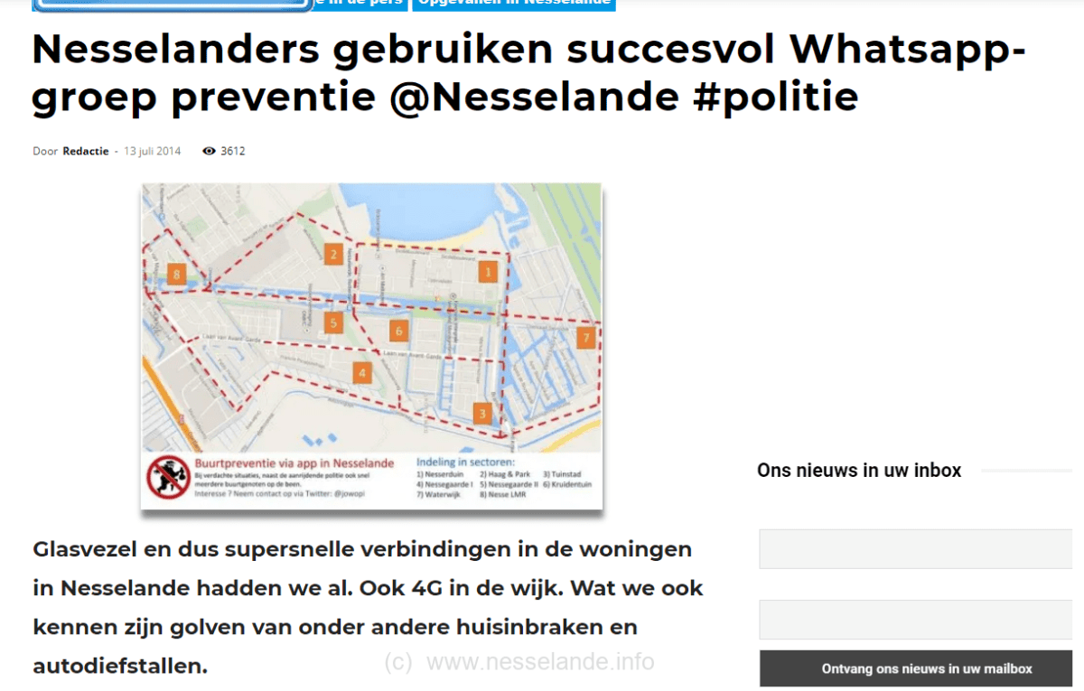 De geboorte en groei van de buurtpreventie Nesselande