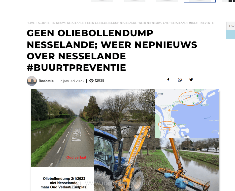 Aanhoudend nepnieuws vanuit Nesselande