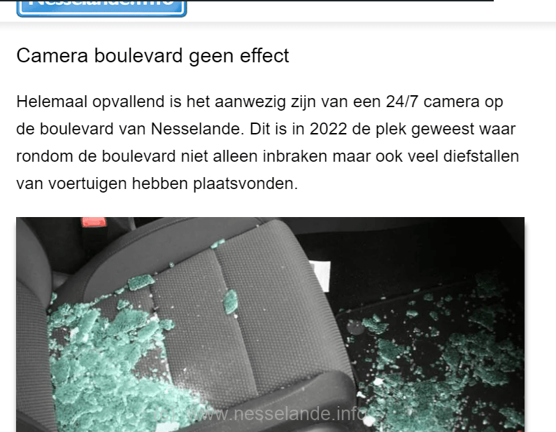 De camera's aan het strand helpen niet de criminaliteit te verlagen