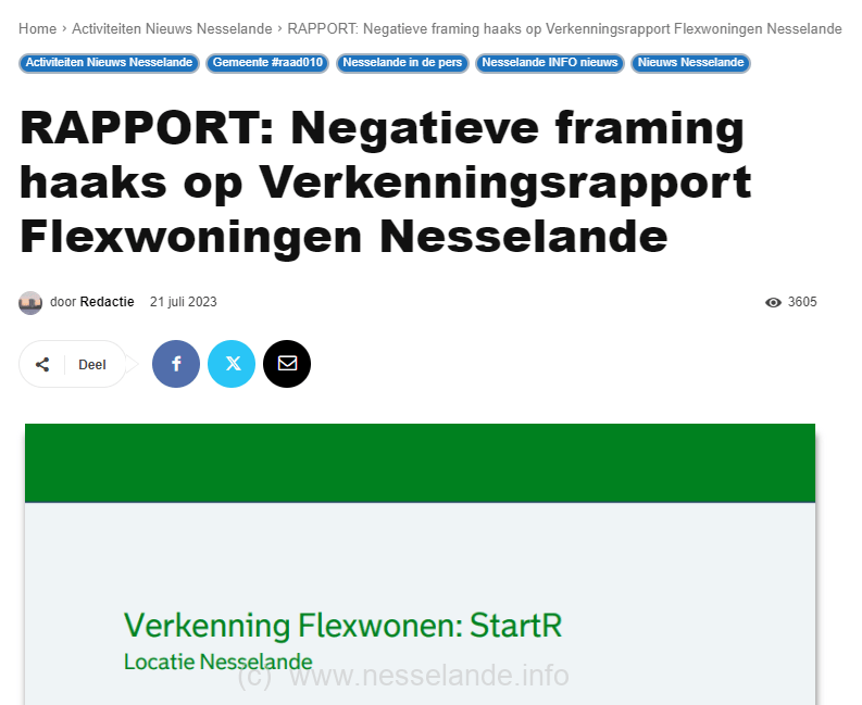 Framing door wijkraden uit Nesselande