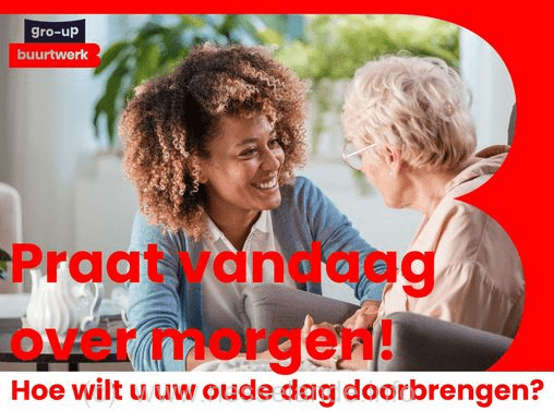 Kom 19 november 2024 praten over hoe u wilt dat u uw oude doorbrengt. 